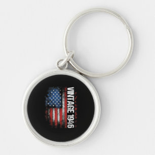 Vintage 1946 80th Birthday Gifts 80 Years Old Amer Key Ring