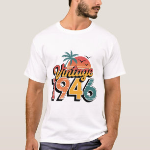 Vintage 1946 Limited Edition Men Women Birthday T-Shirt