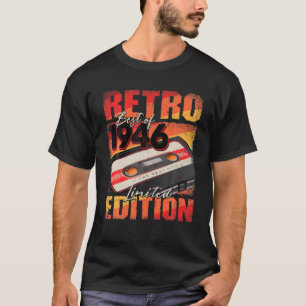 Vintage 1946 T Best Of 1946 Cassette Tape 76Th Bir T-Shirt