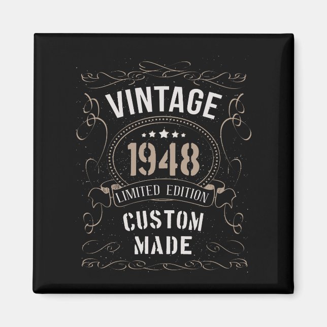 Vintage 1948 Limited Edition Custom made Magnet (Front)