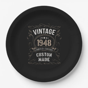 Vintage 1948 Limited Edition Custom made Paper Plate
