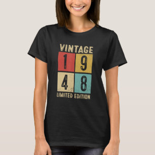 Vintage 1948 Made In 1948 75th Birthday 1 T-Shirt
