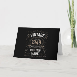 Vintage 1949 Limited Edition Custom made Card