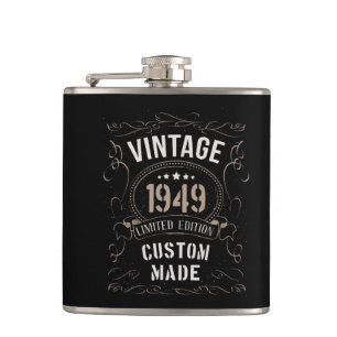 Vintage 1949 Limited Edition Custom made Hip Flask