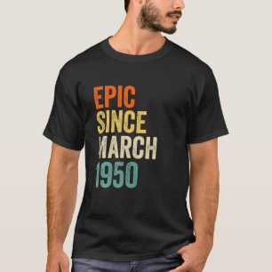 Vintage 1950 Gift Men Women 71 Yrs Old 71St Birthd T-Shirt