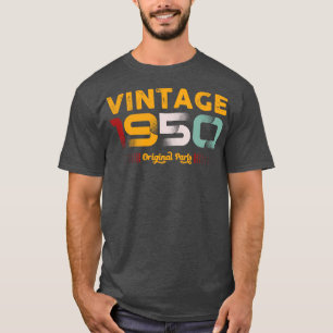 Vintage 1950 Original Parts Family Birthday Gift T-Shirt