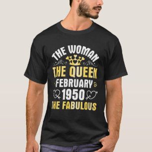Vintage 1950 Retro 71 Years Old Men And Women 71St T-Shirt