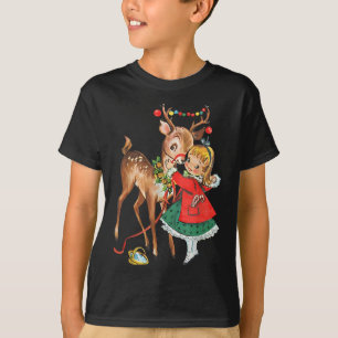 Vintage 1950s Old Fashioned Family Christmas Retro T-Shirt