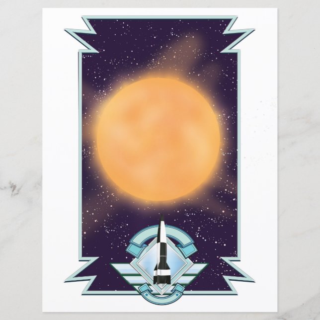 Vintage 1950s style Sci-fi logo (Front)