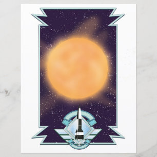 Vintage 1950s style Sci-fi logo