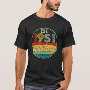 Vintage 1951 71st Birthday Decorations Men Women T-Shirt