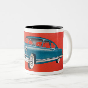 VINTAGE 1951 KAISER AUTOMOBILE Two-Tone COFFEE MUG