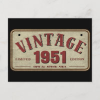Vintage 1951 Limited Edition All Original Parts