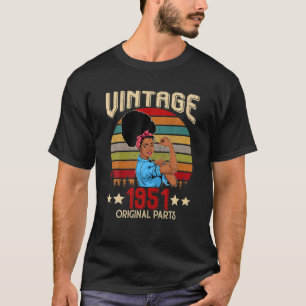 Vintage 1951 Made In 1951 71Th Birthday 71 Years O T-Shirt