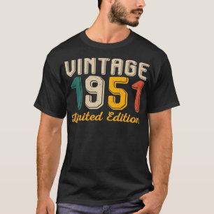 Vintage 1951 Retro Style 73rd Birrdday Born In 19 T-Shirt