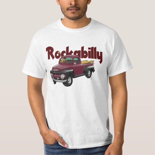 Vintage 1951 Rockabilly pickup truck T-shirt (Front)