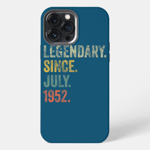 Vintage 1952 70th Birthday Legendary Since July iPhone 13 Pro Max Case