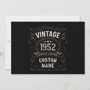 Vintage 1952 Limited Edition Custom made Invitation