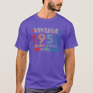 Vintage 1953 Limited Edition 70 Years Old Birthday T-Shirt
