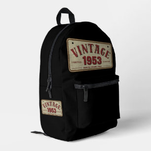 Vintage 1953 Limited Edition All Original Parts Printed Backpack