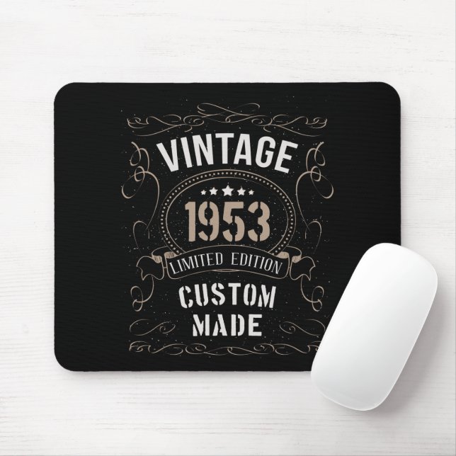 Vintage 1953 Limited Edition Custom made Mouse Pad (With Mouse)