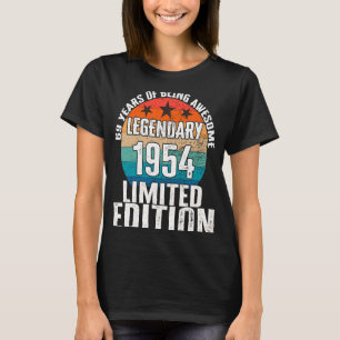 Vintage 1954 Legendary Limited Edition 69 Year Old T-Shirt