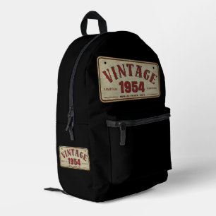 Vintage 1954 Limited Edition All Original Parts Printed Backpack