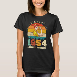 Vintage 1954 Limited Edition Women Birthday Queen T-Shirt