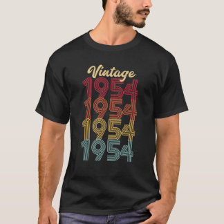 Vintage 1954 Made In 1954 68th Birthday 68 Years O T-Shirt