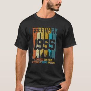 Vintage 1955 67 Yrs Old Made In February 1955 67Th T-Shirt