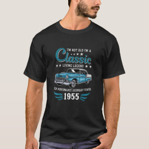 Vintage 1955 Birthday Classic Car for Legends Born T-Shirt