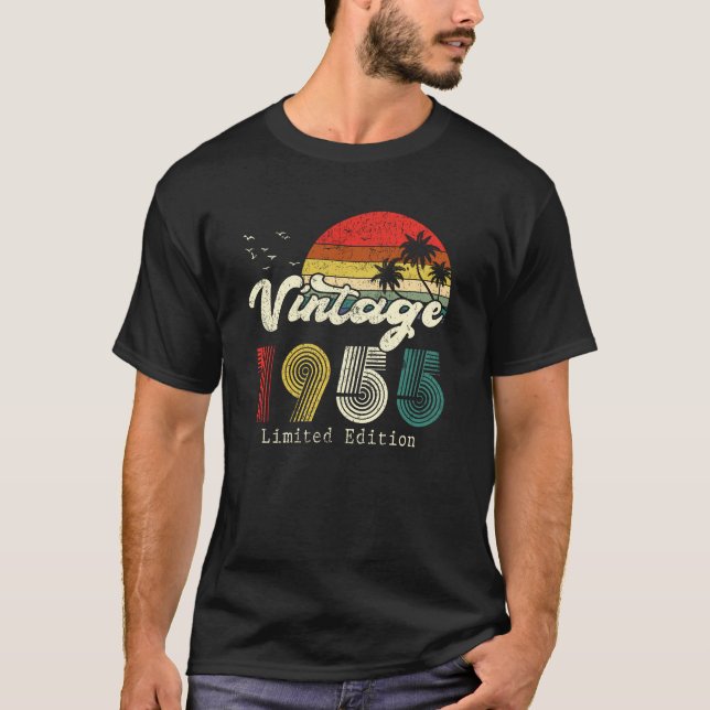 Vintage 1955 Birthday Limited Edition Shirt (Front)