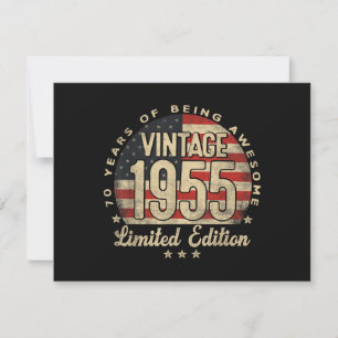 Vintage 1955 Limited Edition 70-Year-Old Gifts USA