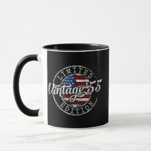 Vintage 1955 Stamp 71st Birthday Gift Men Women 71 Mug