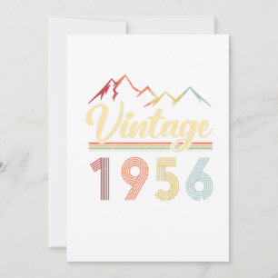Vintage 1956 65th Birthday Retro 65 Years Old Invitation