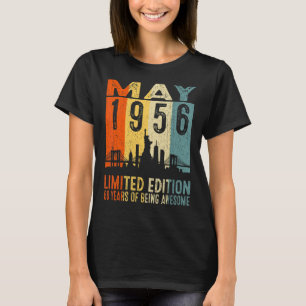 Vintage 1956 66 Yrs Old Made In May 1956 66th Birt T-Shirt