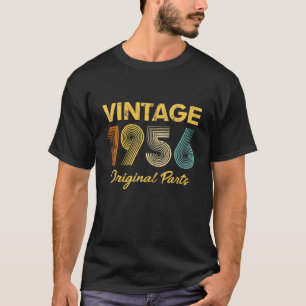 Vintage 1956 66Th Birthday Gift Men Women 66 Years T-Shirt