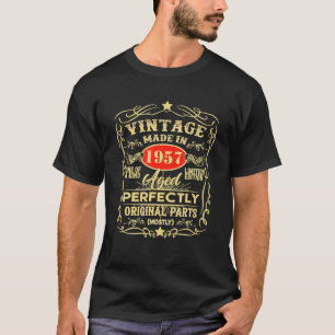 Vintage 1957 66th Birthday Gift Men Women Original T-Shirt