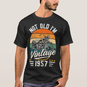 Vintage 1957 Classic Motorcycle Lover 65 Years Old T-Shirt