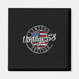 Vintage 1958 67th Birthday Gifts For Men Women 67 Magnet