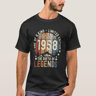 Vintage 1958 Born In 1958 64th Birthday Men And T-Shirt