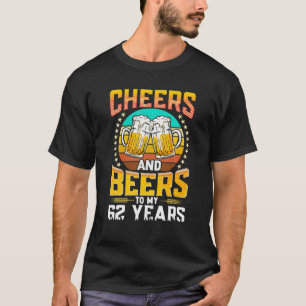 Vintage 1958 Cheers And Beers To My 62 Years T-Shirt