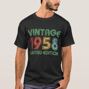 Vintage 1958 Limited Edition 66th Birthday T-Shirt