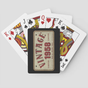 Vintage 1958 Limited Edition All Original Parts Playing Cards