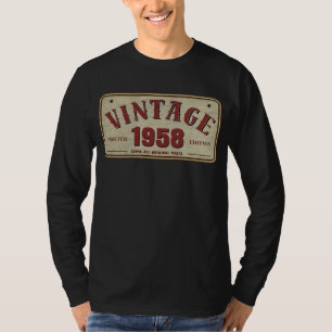 Vintage 1958 Limited Edition All Original Parts T-Shirt