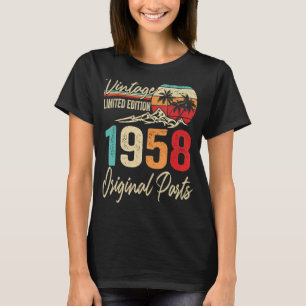 Vintage 1958 Original Parts 64th Birthday T-Shirt