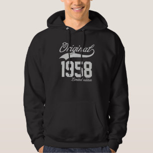 Vintage 1958 Original Parts For Men and Women Was  Hoodie