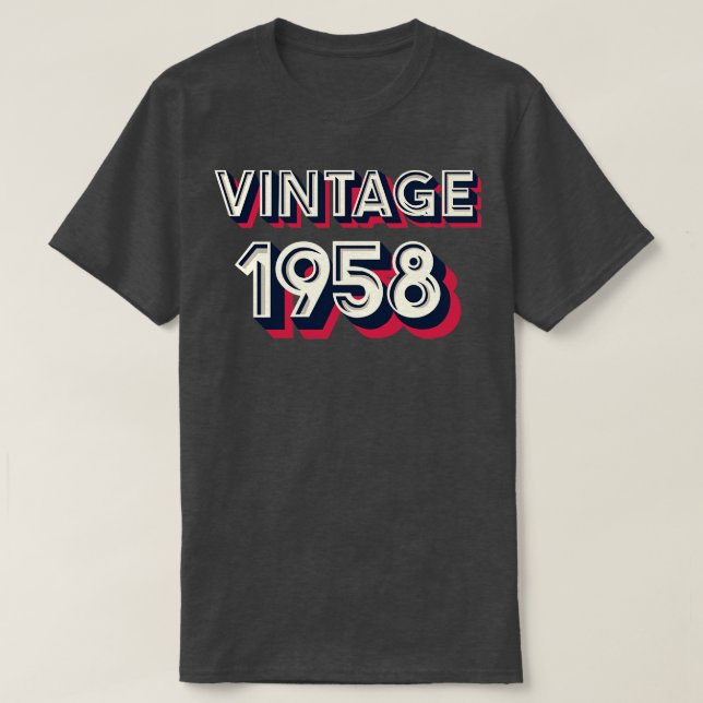 Vintage 1958 T-Shirt (Design Front)