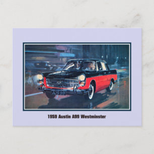 Vintage 1959 Austin A99 Westminster Postcard