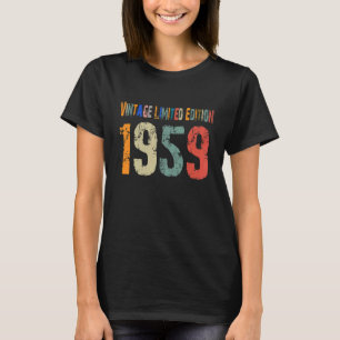 Vintage 1959 Birthday 63rd 63 Years Old Birt T-Shirt